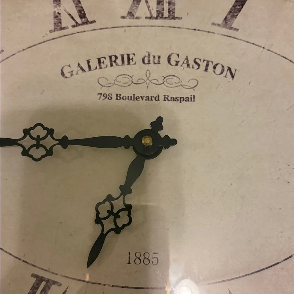 Vintage Style Oval French Wall Clock Galerie Du Gaston
